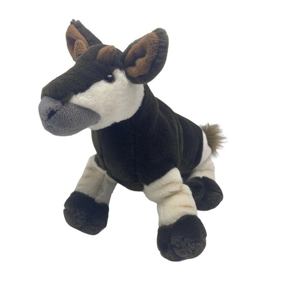 Wild Republic Cuddlekins Okapi 12" Zebra Stripe Plush Stuffed Animal Toy - Picture 1 of 4